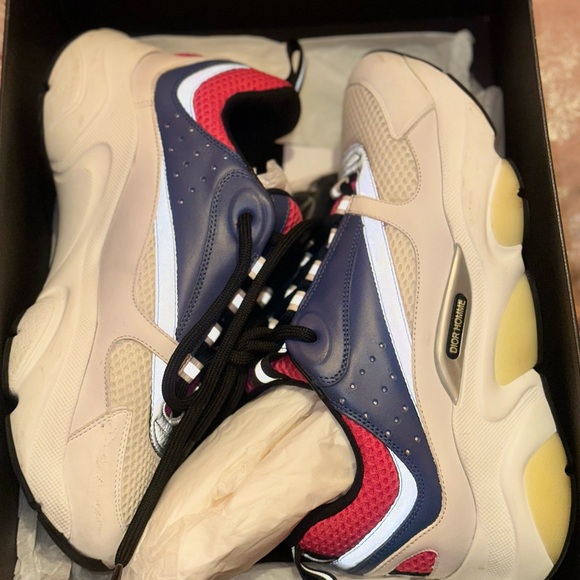 Dior Multicolor Sneakers - Red, Blue, Cream - Picture 1 of 8